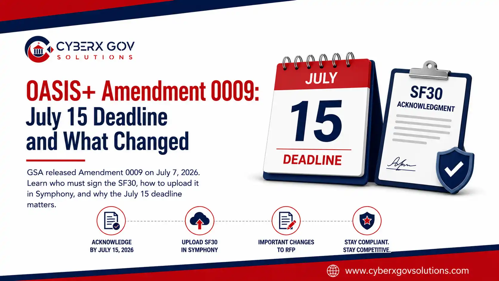 OASIS+ Amendment 0009: July 15 Deadline and What Changed 