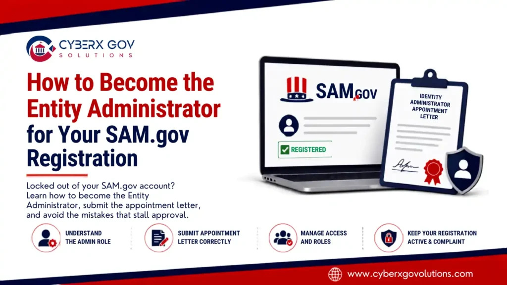 How to become the Entity Administrator for a SAM.gov registration