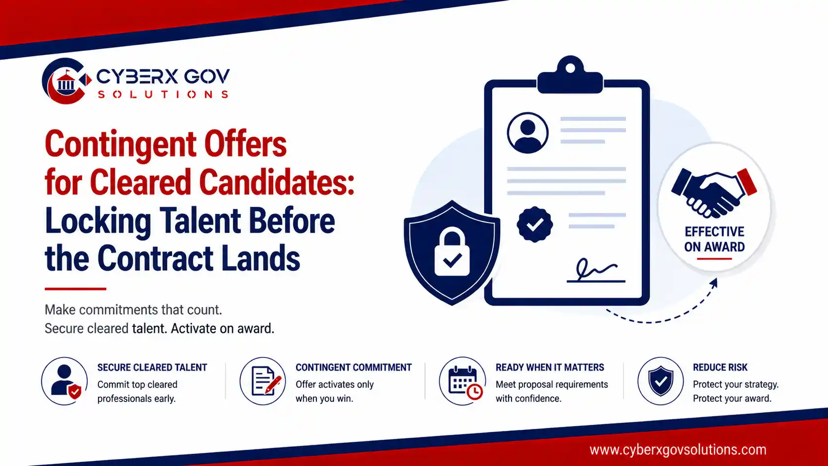 Contingent Offers for Cleared Candidates: Locking Talent Before the Contract Lands 