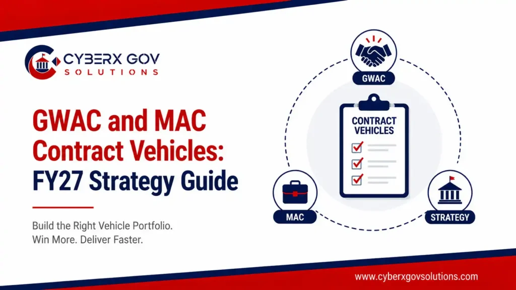 Comparison of GWAC and MAC contract vehicles for FY27 federal capture planning