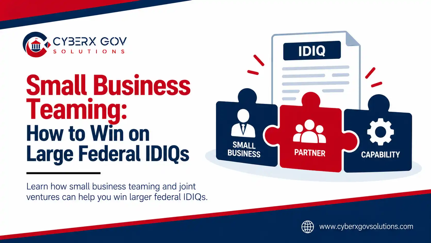 Small Business Teaming: How to Win on Large Federal IDIQs